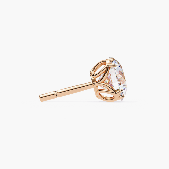 Diamond Flower Basket Studs