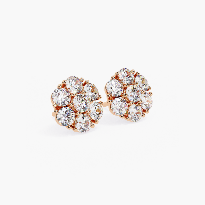 Flower Studs - Jewel Frost