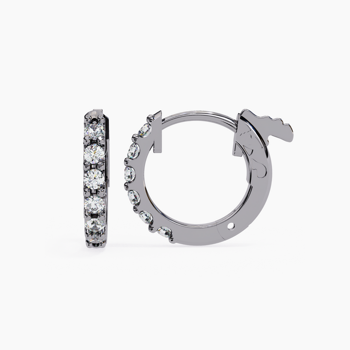 Mini Diamond Hoop Huggie