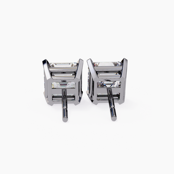 Asscher Cut Diamond Stud Earrings - Jewel Frost