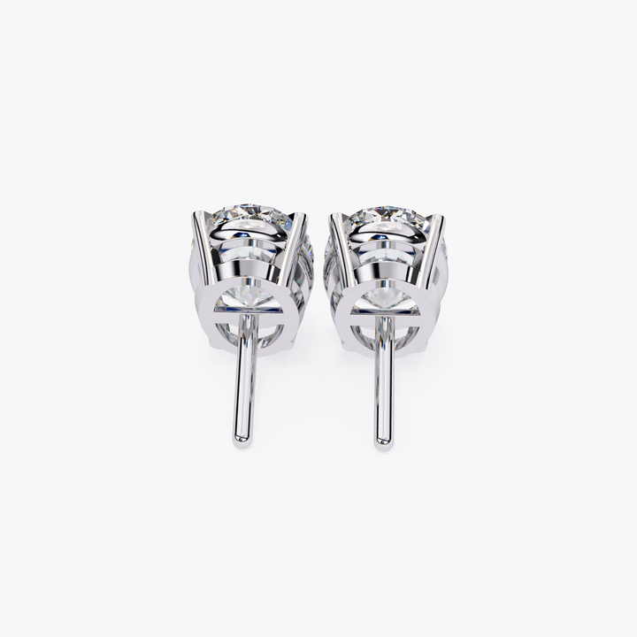 Oval Diamond Studs