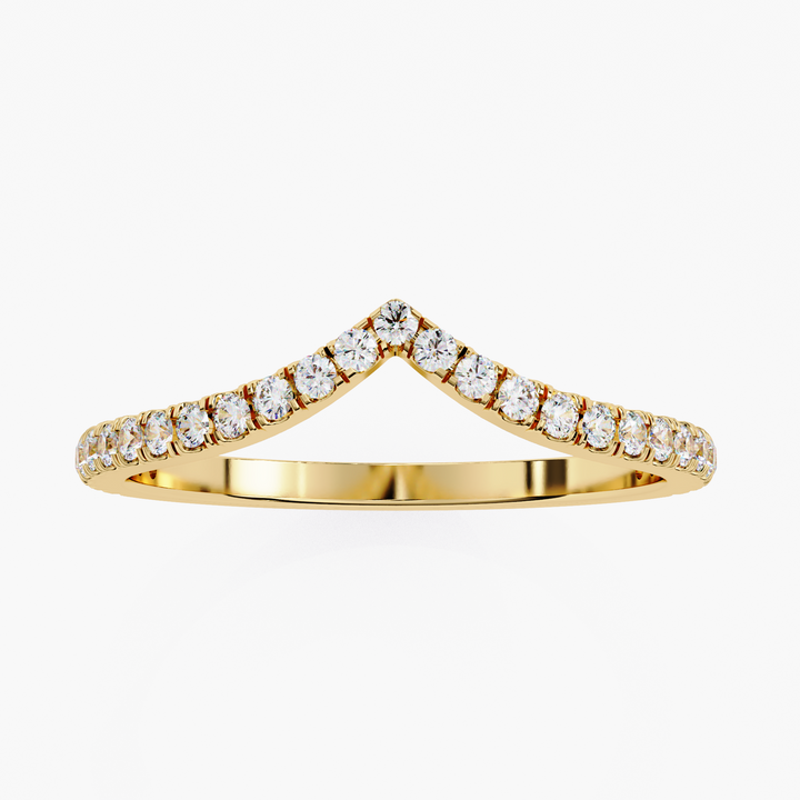 V Shape Diamond Ring