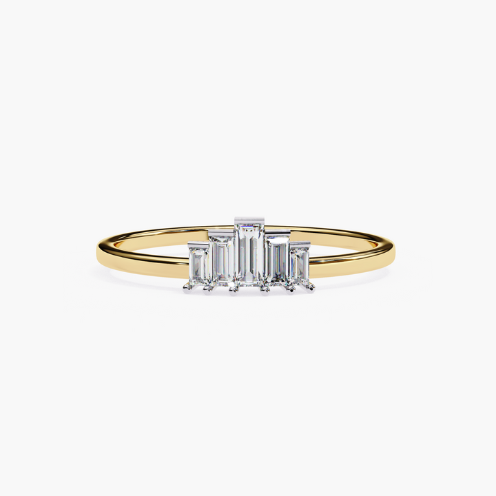 Straight Baguette Tiara Diamond Ring