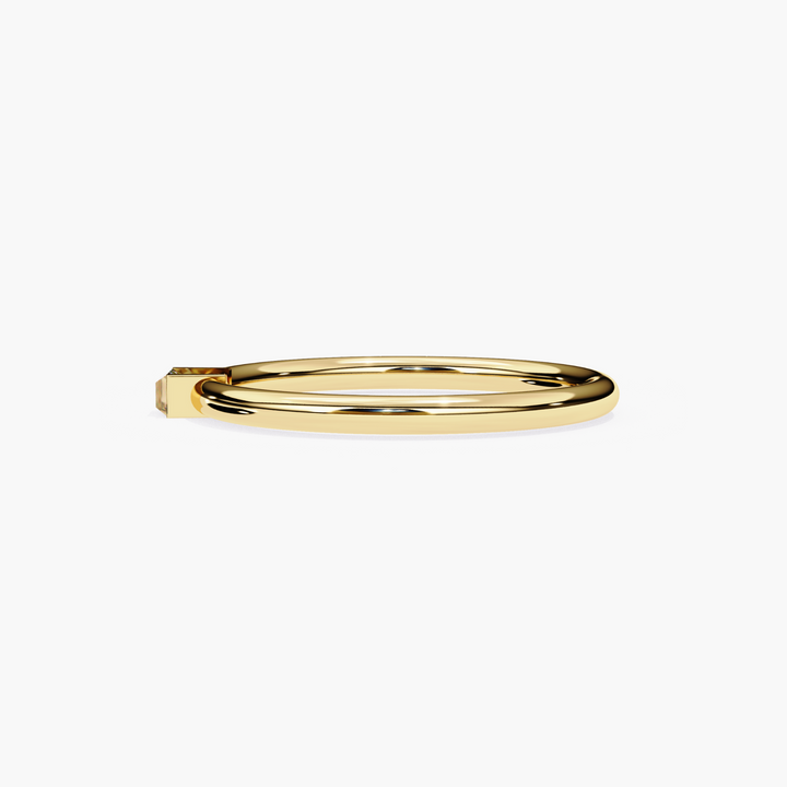 Solitaire Baguette Diamond Stacking Ring