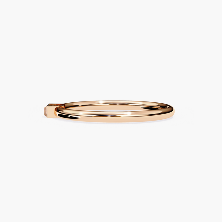 Solitaire Baguette Diamond Stacking Ring