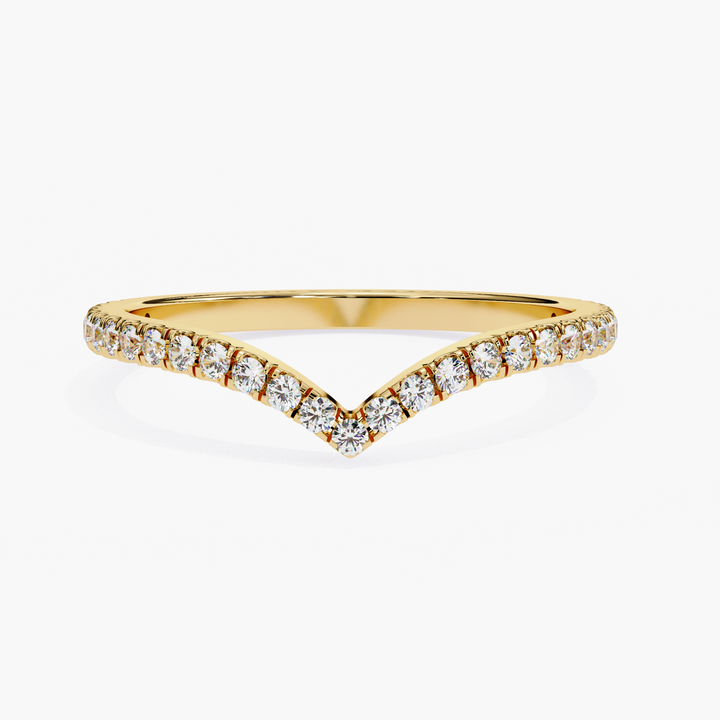 V Shape Diamond Ring