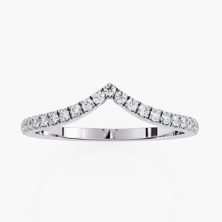 V Shape Diamond Ring