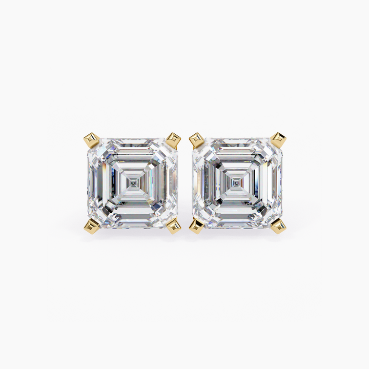 Asscher Cut Diamond Stud Earrings - Jewel Frost