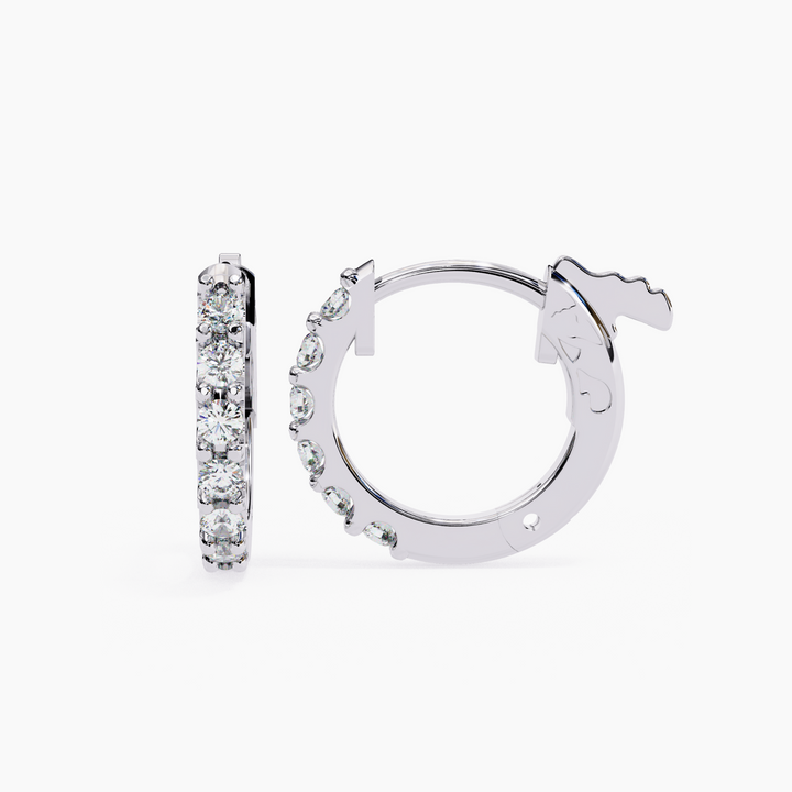 Mini Diamond Hoop Huggie