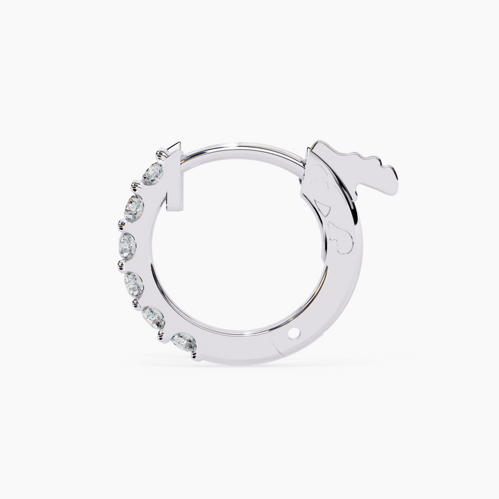 Mini Diamond Hoop Huggie