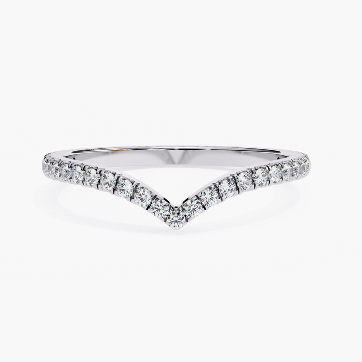 V Shape Diamond Ring