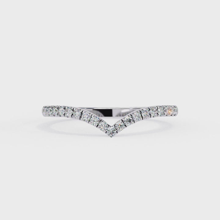 V Shape Diamond Ring