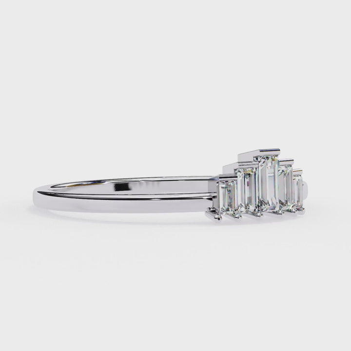 Straight Baguette Tiara Diamond Ring